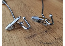 Плечики-вішалка для білизни (хромована з прищепками) №2